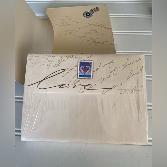 Lot of 2 Boxes 15 Notecards & Envelopes Each USPS Swan New in Package 6 x 4.5" - Picture 5 of 5